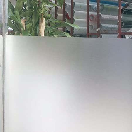 SmaTabi 窓用フィルム ガラスフィルム 窓 水だけで貼れる 目隠しシート 遮光 断熱 UVカット (90cm x 200cm すりガラス風)