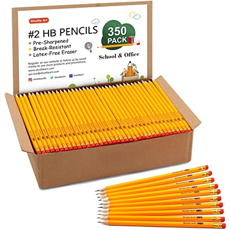 Arteza #2 HB Wood Cased Graphite Pencils, Pack of 72, Bulk, Pre-Sharpened with Latex Free Erasers, Bulk pack, Smooth write for Exams, School, Office, Drawing and Sketching