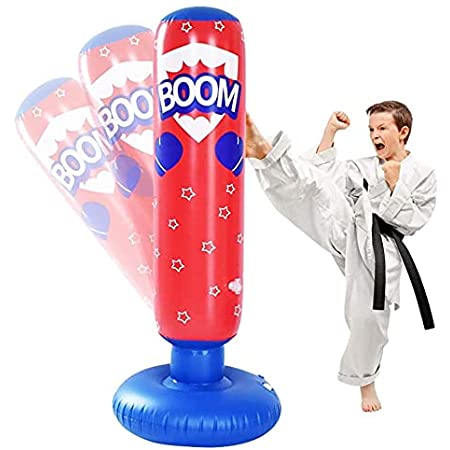 Hedstrom Spider-Man Bop Inflatable Punching Bag, Red, 110cm