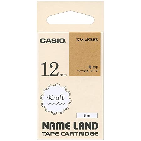 互換 ネームランド テープ カートリッジ 12mm カシオ 透明 Casio Name Land XR-12X XR-12WE XR-12RD XR-12BU XR-12YW XR-12GN 黒文字 白赤黄青緑 強粘着 6色の1セット ASprinte