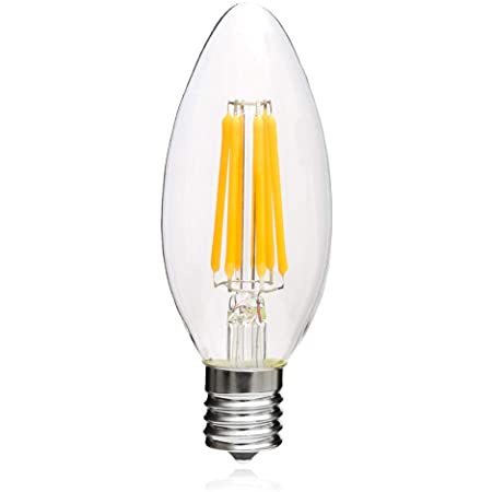 オーム電機 LEDフィラメントタイプ電球 シャンデリア球 クリア(60形相当/750lm/電球色/E26/全方向配光310°) LDC6L C6