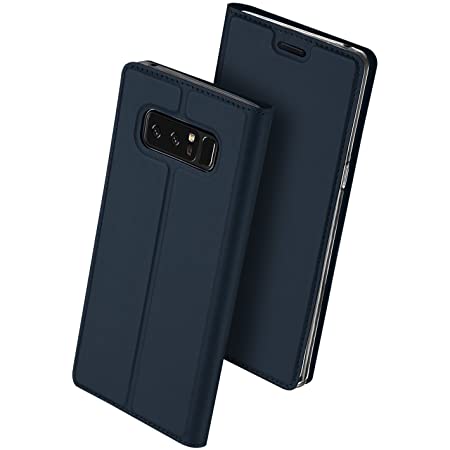 Samsung Galaxy NOTE8 ケース 手帳型【高級本革(牛革)カバー＋ハードケース】カード入れ SC-01K/SCV37 ギャラクシーノート8 ケース (マグネットなし, ワインレッド)