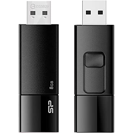 エレコム USBメモリ/USB3.1 Gen1/ノック式/オートリターン機能/8GB/ブラック