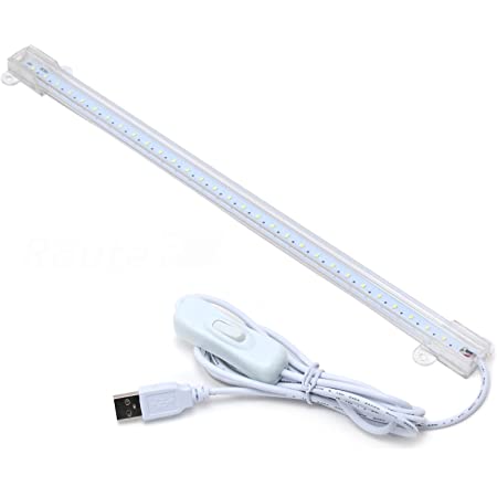 LED バーライト USBライト キッチンライト 蛍光灯 棚下ライト 高輝度 直管形 ライトバー 電球色 昼白色 昼光色 三段階 調色 35CM チューブライト USB 5V 給電 3Mテープ /磁石が搭載され いかなる金属に貼り付けることが可能
