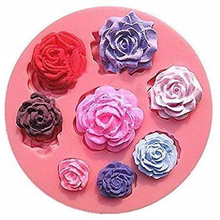 【Ever garden】 バラ リーフ 薔薇 シリコンモールド レジン アロマストーン 手作り 石鹸 キャンドル 樹脂 粘土 オルゴナイト 型 抜き型