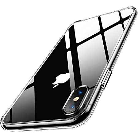 Humixx for iPhoneXs ケース iPhoneX ケース 型 9Hガラス背面＋TPUバンパー 黄変防止 日本旭硝子製 クリア