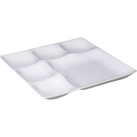 テーブルウェアイースト ビュッフェプレート 6品皿 25.7cm ホワイト 仕切り皿