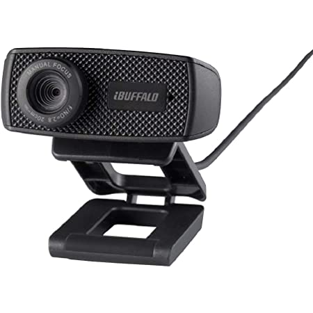 エレコム WEBカメラ UCAM-C520FBBK 200万画素 HD 720p 30FPS マイク内蔵 高精細ガラスレンズ ケーブル長1.5m ブラック