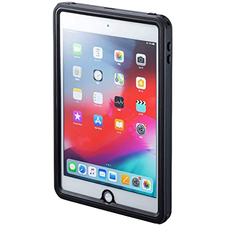 iPad mini4 ケース IP68防水 防塵 超薄 耐衝撃 カバー 衝撃吸収 全面保護 軽量 透明ケース 防水ケース ミニ4専用 (ブラック)