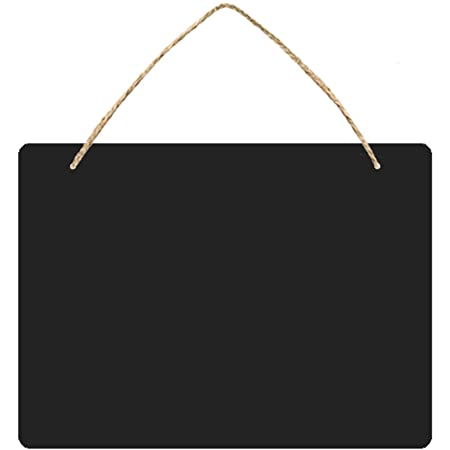 ROSENICE ブラックボード 掛け式 木製黒板 両面用