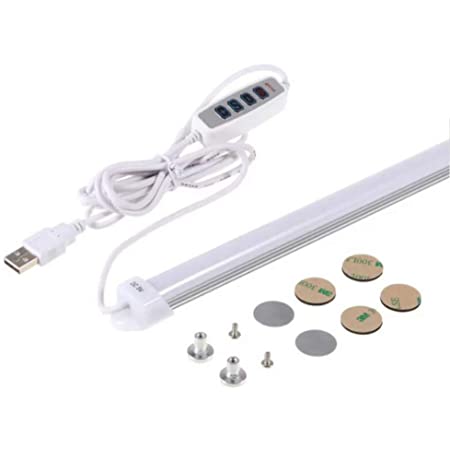 エジソン東京 デスクライト LEDバーライト スリムな薄型タイプ 52cm 電球色 USB電源式 マグネット取付