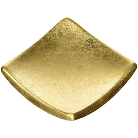 箔一 箸置き 豆ガラス 金 ゴールド 3.5×2.5×1.5cm 金沢箔使用 A141-10016