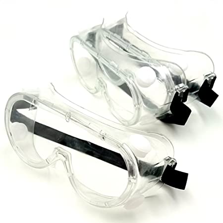 (TUISKU) 保護 ゴーグル 作業用 メガネ 眼鏡の上からでもかけられる 3個 セット (3個)