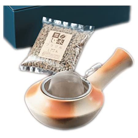 常滑焼 急須 0-272 コーヒー焙煎セット ほうじ器 焙煎 直火可 日本製 箱入り T1804
