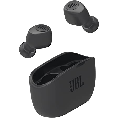 JBL Reflect Mini 2 ワイヤレス インイヤー スポーツヘッドフォン 3ボタンリモートとマイク付き – ブラック
