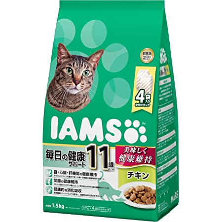 アイムス (IAMS) キャットフード 7歳以上用 腎臓と下部尿路の健康ケア チキン シニア猫用 1.5kg