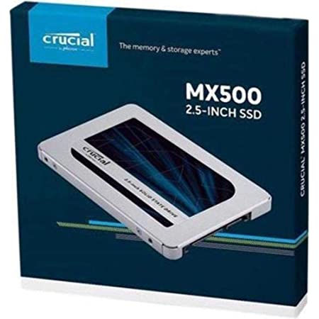 Crucial クルーシャル SSD 500GB MX500 SATA3 内蔵2.5インチ 7mm 5年保証 CT500MX500SSD1 厚さ7mmから9.5mmへの変換スペーサー付 [並行輸入品]