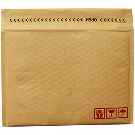 [ミライナチュール] クッション封筒 シール付き 定形外 クリックポスト ネコポス 対応 封筒 黄色 非防水タイプ【Sサイズ 10枚セット】