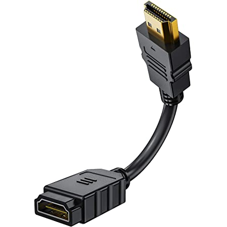 VCE HDMI 延長ケーブル TV Stick延長 HDMIオスメス変換 HDMI延長コネクター 4K HDMI2.0 短い スリム 12cm
