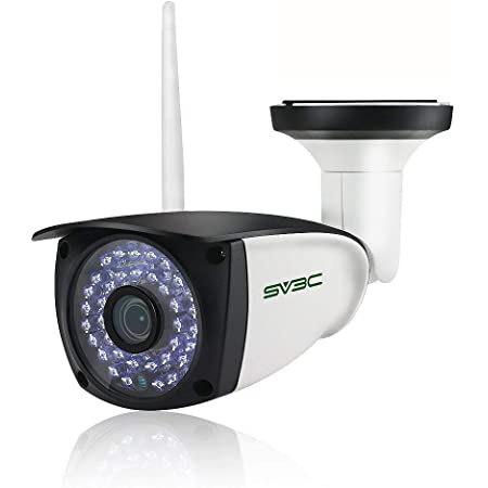 SV3C 1080P Wifi IPカメラ 防犯カメラ ネットワークカメラ ワイヤレス 屋外 動体検知機能 最大20メートル夜間視界 IP66防水 SDカード録画 ios/Android/Tablets/Windows PC対応