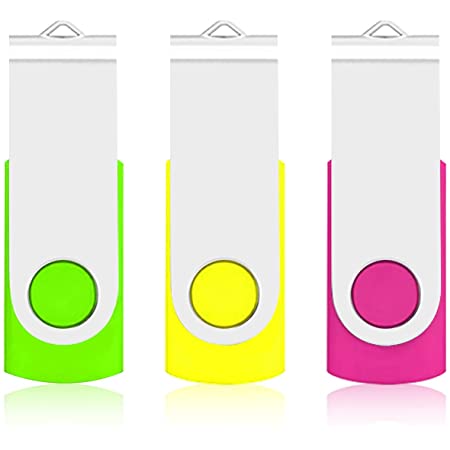 5個セット USBメモリ 32GB J-boxing USBフラッシュドライブ 回転式 高速 USBフラッシュメモリー ストラップホール付き（青、赤、黒、緑、紫）
