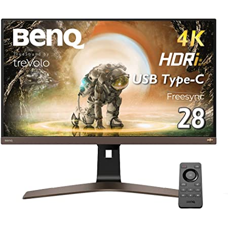 BenQ ゲーミングモニター ディスプレイ EL2870U 27.9インチ/4K/HDR/TN/1ms/FreeSync対応/HDMI×2/DP1.4/スピーカー/アイケア機能B.I.+