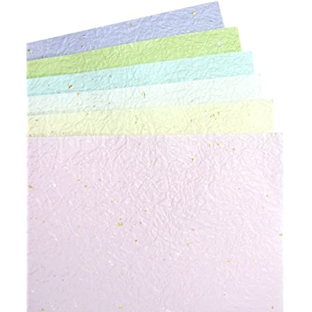 【Amazon.co.jp 限定】和紙かわ澄 日本の色 大礼紙 もみ和紙 越前和紙 大判 約38×52cm 15色入