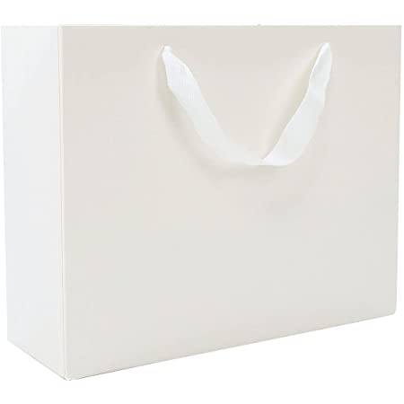 (moin moin) ラッピング ギフトバッグ 手提げ袋 紙袋 サテン 水玉 ドット 柄 シック 金 5枚 (ゴールド 横14×高さ15×奥行7cm)