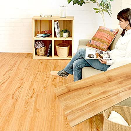 Takarafune フローリング 床デコ フロアタイル 接着剤不要 木目 床 防水シート 床材 貼るだけフローリングタイル 36枚セット