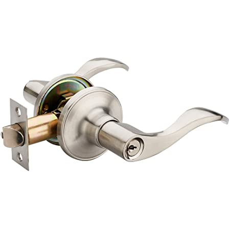 海福安レバーハンドル錠は、玄関ドア、パッセージ、浴室（キー付き）に適用(802)