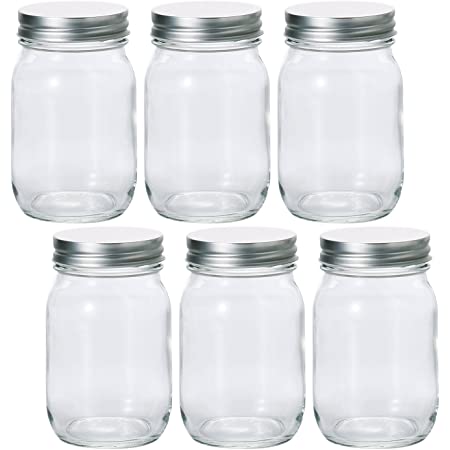 Jarvials無料配送12個15mlアルミ製の銀蓋透明ガラス瓶，よく密閉された貯蔵ボトルお茶、丸薬、小物、液体などの保管，party、喫茶店、結婚式、ホリデーギフトdiy 最良の選択 (15ml, 銀色)