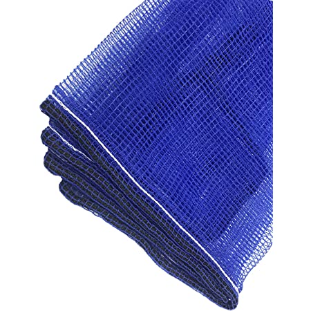 J Covers カラス よけ ごみ ネット 45Lゴミ袋 約1～2個用 約1.2×1.2mサイズ スソがしぼれる おもり入りロープが長めなのでスソを軽くしぼれて便利 選べる2色 約4mmの細かい網目 カラスなどからしっかりガード 日本メーカー企画 (ブルー)