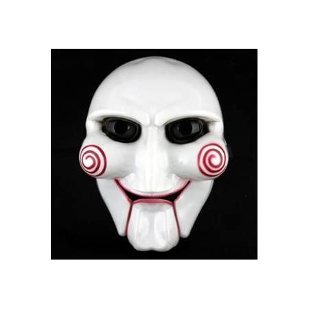 Aifeid SAW-ソウ ビリー人形風 マスク 樹脂 お面 ジグソウ・キラー ハロウィンや学園祭のお化け屋敷で皆を驚かそう コスプレ衣装・コスチューム小道具・ホラー ジョークグッズ イベントなどで活躍するコス
