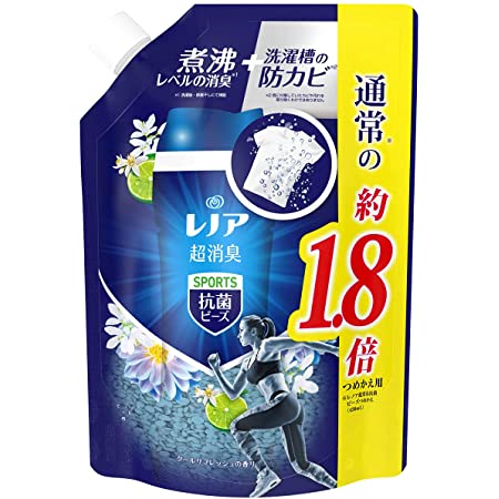 レノア 本格消臭 デオドラントビーズ スポーツ クールリフレッシュ 520ml