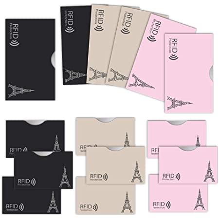 LOE カードケース RFID 磁気 スキミング 防止 クレカ & 通帳 サイズ (ポリゴン柄 ブラック)