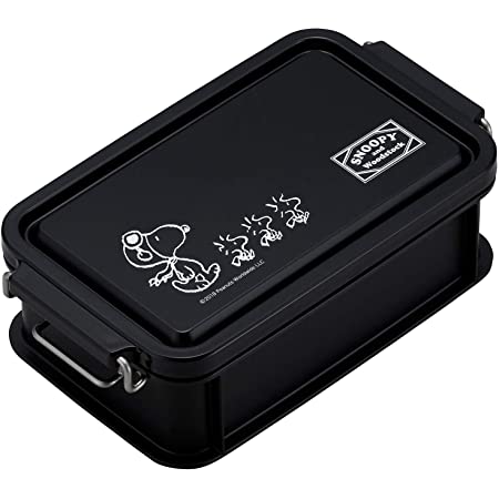 OSK 弁当箱 コンテナランチボックス スヌーピー&ウッドストック 600ml [仕切付/スタッキング可能] 日本製 食洗機対応 CNT-600