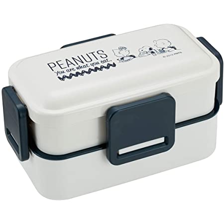 OSK 弁当箱 コンテナランチボックス スヌーピー&ウッドストック 600ml [仕切付/スタッキング可能] 日本製 食洗機対応 CNT-600