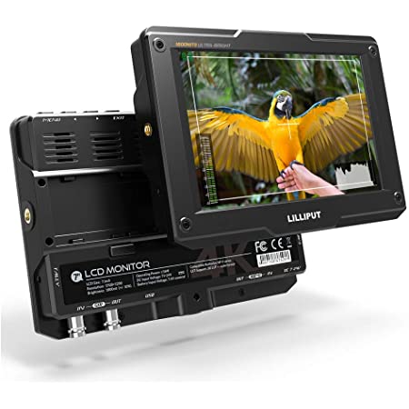 LILLIPUT FS7 7インチ 4K IPSモニター フルHDモニター 解像度1920*1200 アスペクト比16：10 コントラスト1000：1 HDMIサポート 3G-SDI入力＆出力 カメラ用モニター (FS7)