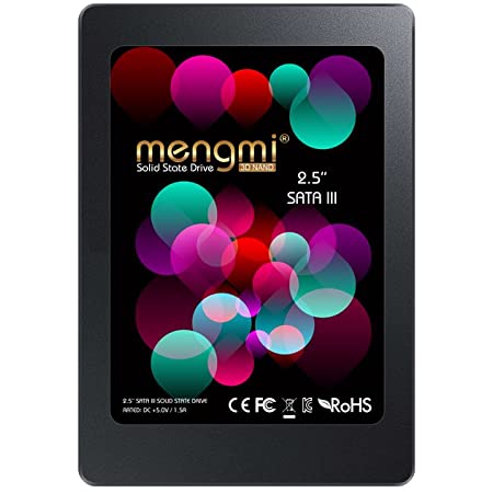 mengmi 内蔵SSD 120GB 2.5インチ 7mm SATA3 3.0ポート ソリッドステートドライブ (120GB)