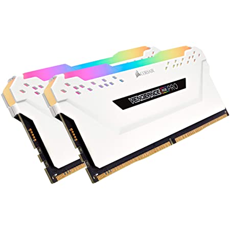 CORSAIR DDR4-2666MHz デスクトップPC用 メモリモジュール VENGEANCE RGB PRO シリーズ 16GB [8GB×2枚] CMW16GX4M2A2666C16W