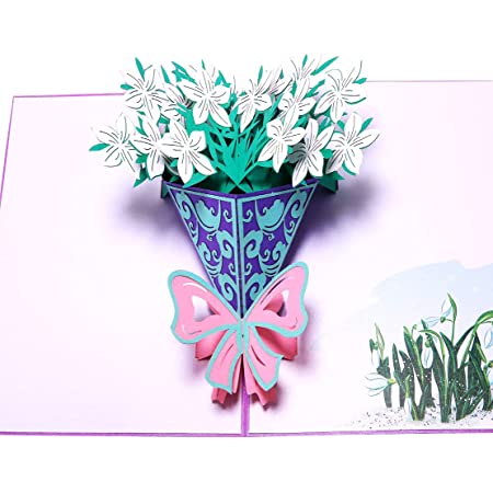 Paper Spiritz 3Dポップアップカード、母の日カード、誕生日カード、記念日は、あなたがよく得て、結婚カード、すべての機会、手作りの贈り物