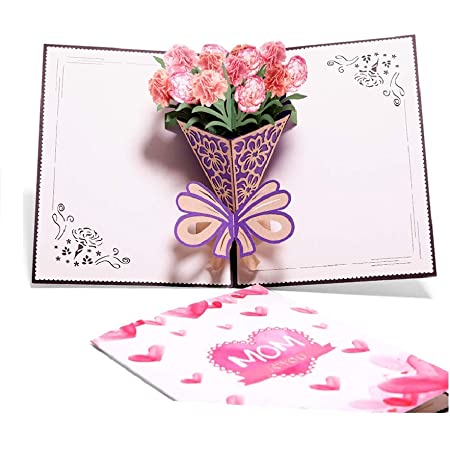 Paper Spiritz 3Dポップアップカード、母の日カード、誕生日カード、記念日は、あなたがよく得て、結婚カード、すべての機会、手作りの贈り物