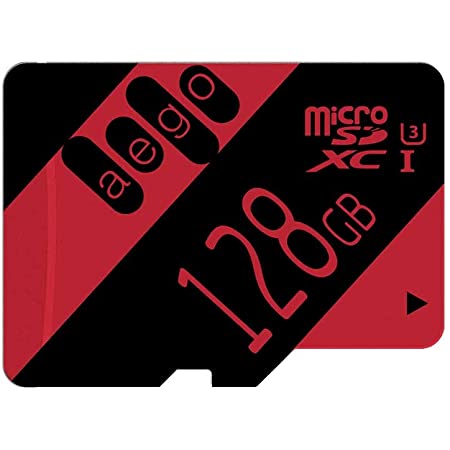 AEGO 128GBマイクロSDカードクラス10 U3 SDXCメモリーカード超高速SDカード、無料SDアダプター付きスマートフォン/ビデオカメラ用-U3 128GB