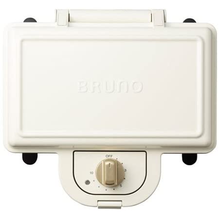 ブルーノ BRUNO ホットサンドメーカー 耳まで焼ける 電気 ダブル ホワイト BOE044-WH