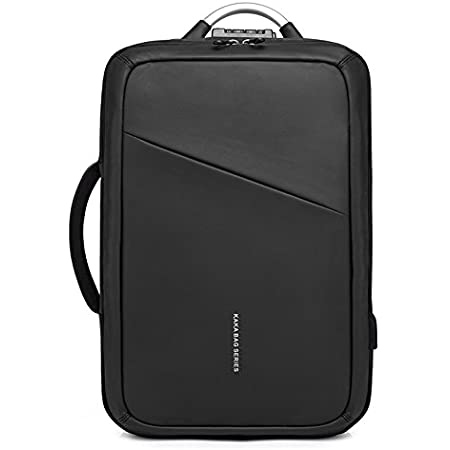 My Bag 2way リュックサック メンズ 防水 大容量 A4 USB充電ポート TSAロック クッション付き ビジネス 通勤 出張 (ブラック)