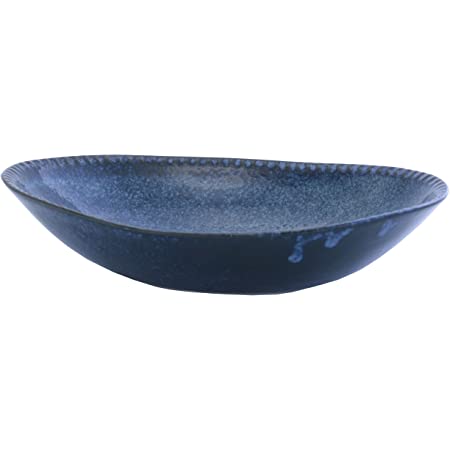 テーブルウェアイースト パスタ皿 CAFEリーフボウル 27cm カレー皿 カフェ食器 洋食器 (黒マット)