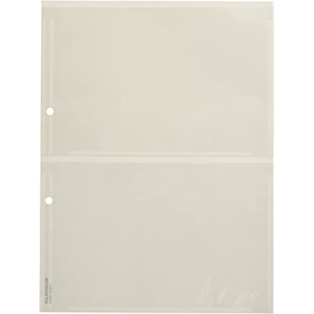 Chikuma スぺアルバム台紙 ポケット フリースタイルバインディングシステム 2L (10枚入り) ホワイト 2冊セット 30335-0
