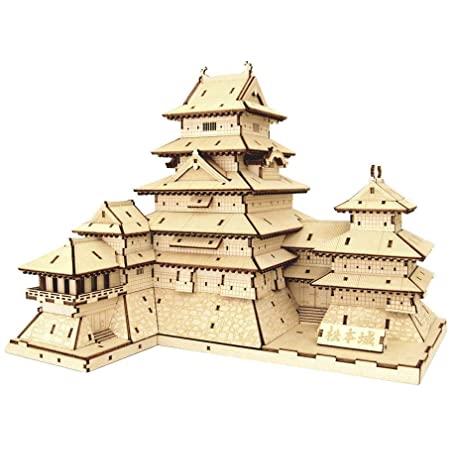 エーゾーン 木製立体パズル Wooden Art ki-gu-mi 松本城