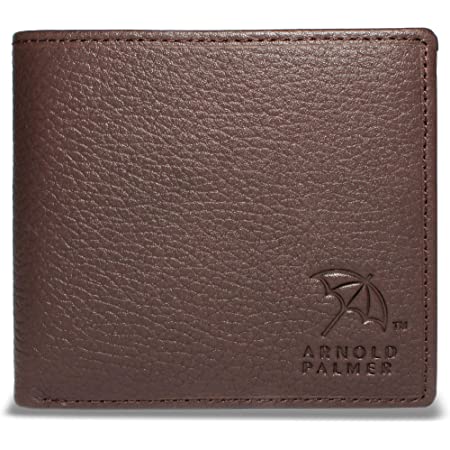 [アーノルドパーマー] 財布 メンズ 二つ折り財布 多機能 中べら 札入 小銭入れ 多収納 大容量 革 APS-3303 (brown)