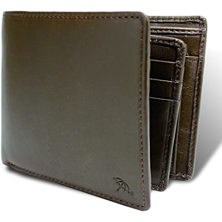 [アーノルドパーマー] 財布 メンズ 二つ折り財布 多機能 中べら 札入 小銭入れ 多収納 大容量 革 APS-3303 (brown)